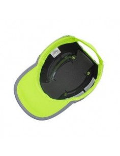 CZAPKA OCHRONNA BUMPCAP Z SIATKĄ ŻÓŁTA HV 2
