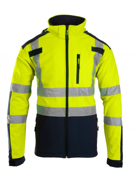 KURTKA SOFTSHELL BF005 Z PASAMI ODBLASK BRIXTON FLASH Ż