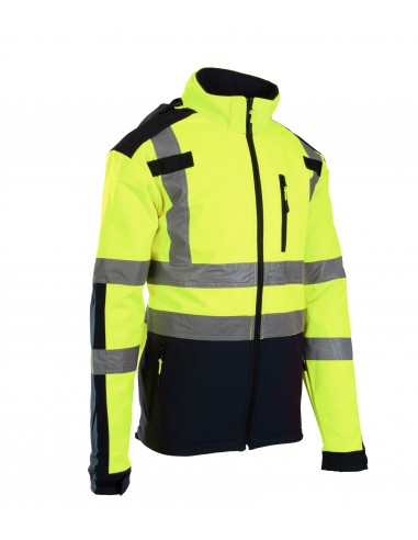 KURTKA SOFTSHELL BF005 Z PASAMI ODBLASK BRIXTON...