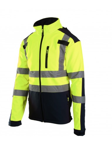 KURTKA SOFTSHELL BF005 Z PASAMI ODBLASK BRIXTON...