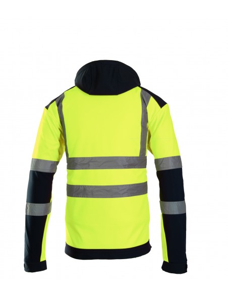 KURTKA SOFTSHELL BF005 Z PASAMI ODBLASK BRIXTON FLASH Ż