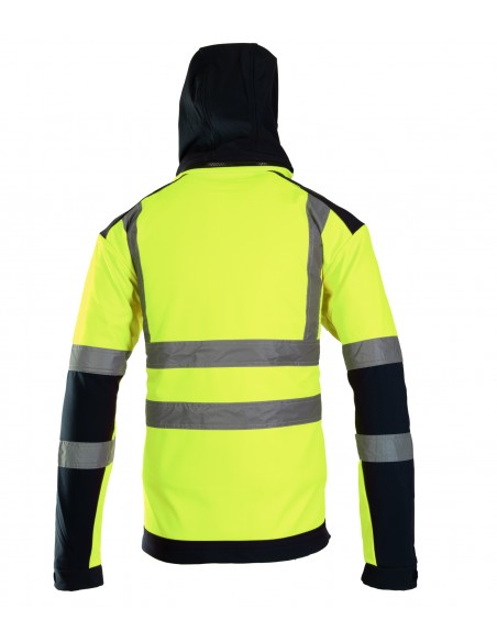 KURTKA SOFTSHELL BF005 Z PASAMI ODBLASK BRIXTON FLASH Ż
