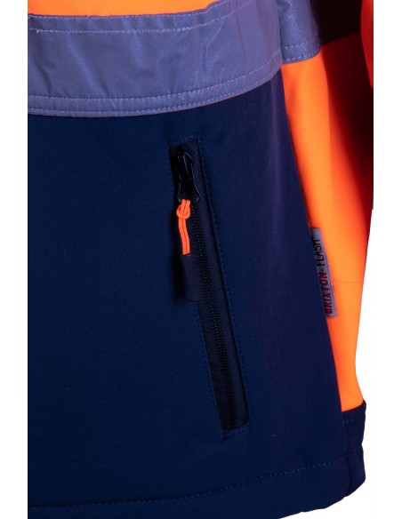 KURTKA SOFTSHELL BF005 Z PASAMI ODBLASK BRIXTON FLASH Ż