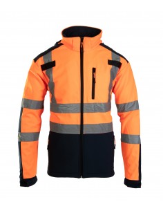 KURTKA SOFTSHELL BF005 Z PASAMI ODBLASK BRIXTON FLASH P