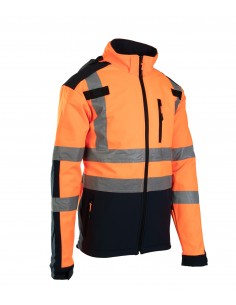 KURTKA SOFTSHELL BF005 Z PASAMI ODBLASK BRIXTON FLASH P 2