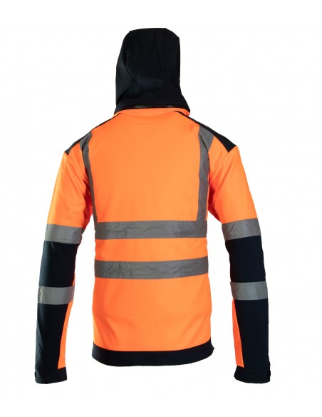 KURTKA SOFTSHELL BF005 Z PASAMI ODBLASK BRIXTON FLASH P