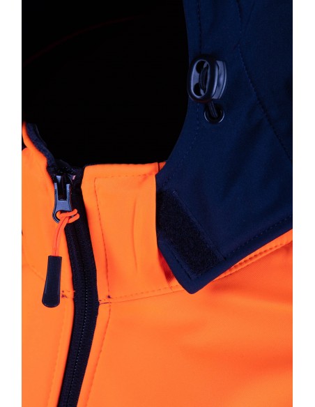 KURTKA SOFTSHELL BF005 Z PASAMI ODBLASK BRIXTON FLASH P