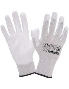Rękawiczki robocze POWLEKANE PU X-TOUCH CARBON ESD