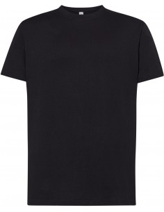 Koszulka T-shirt męski z krótkim rękawem TSRA 190 CZARNY
