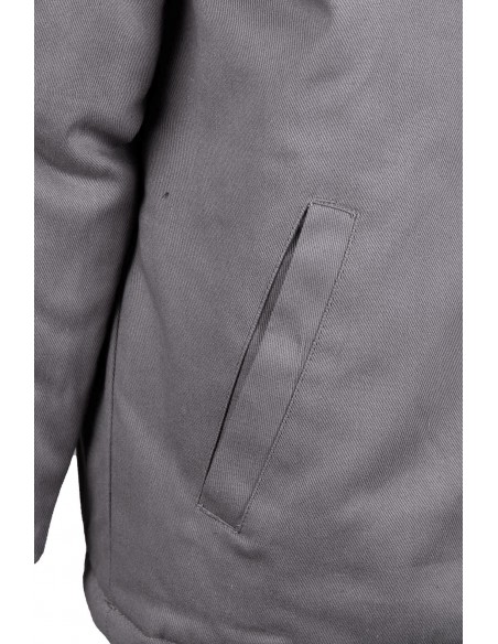 KURTKA Z KAPTUREM BRIXTON NATUR NIEBIESKA BAWEŁNA