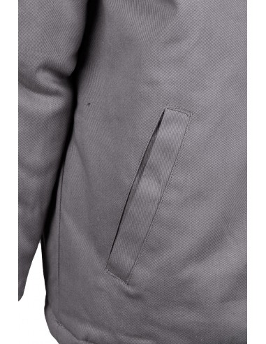 KURTKA Z KAPTUREM BRIXTON NATUR GRANATOWA BAWEŁNA