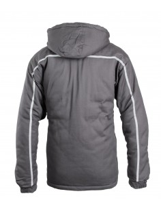 KURTKA Z KAPTUREM BRIXTON NATUR STALOWA BAWEŁNA 2