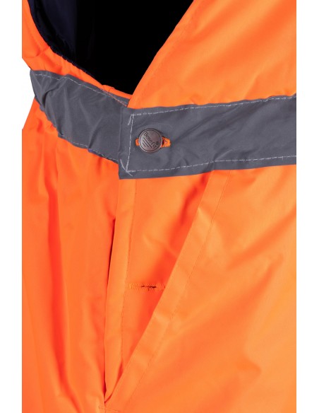 SPODNIE OCIEPLANE OGRODNICZKI BENEFIT HI VI KAT.II KLASA 2 POMARAŃCZ