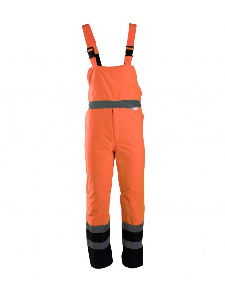 SPODNIE OCIEPLANE OGRODNICZKI BENEFIT HI VI KAT.II KLASA 2 POMARAŃCZ