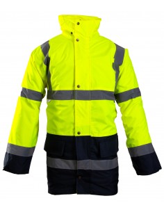 KURTKA PARKA BENEFIT HI-VI ŻÓŁTA- KAT II KLASA 3