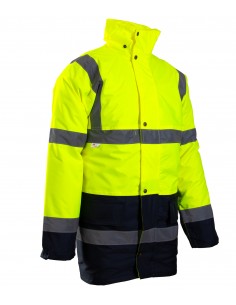 KURTKA PARKA BENEFIT HI-VI ŻÓŁTA- KAT II KLASA 3 2