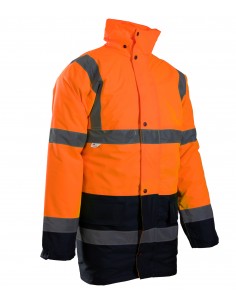 KURTKA PARKA BENEFIT HI-VI POMARAŃCZOWA- KAT II KLASA 3 2