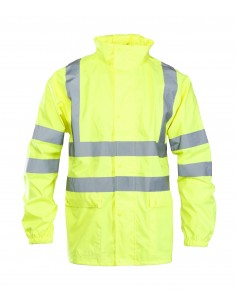 KURTKA PRZECIWDESZCZOWA GROSVENOR FLASH ŻÓŁTA POLIESTER/PU