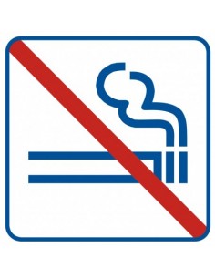 Znak 10,5x10,5cm Naklejka Zakaz palenia NE009 B2 FN