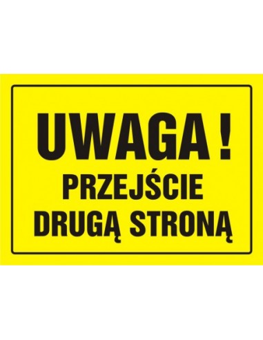 Znak 24x33cm Tablica budowlana - Uwaga!...