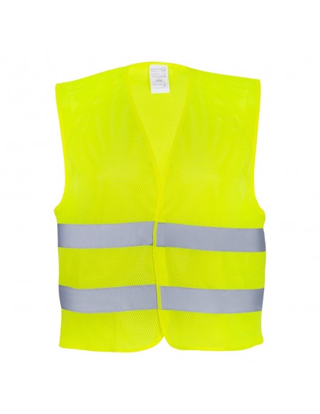 Siatkowa kamizelka z dwoma pasami odblaskowymi Y