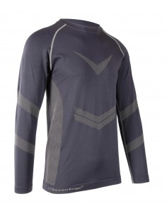 SEVEN KINGS KOSZULKA TERMOAKTYWNA CZARNA-STALOWA 2