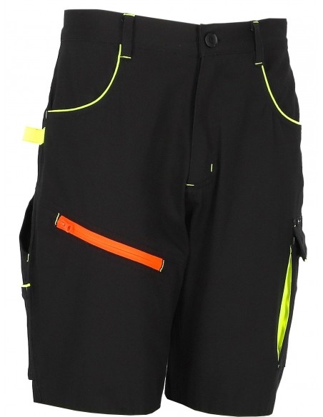 Spodnie krótkie RedBerg Smart Flex czarne ELASTYCZNE Bawełna 97% / Spandex 3%