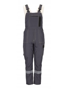 Ogrodniczki ocieplane RedBerg Spec Stalowy