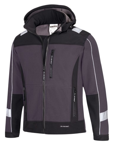 Kurtka Softshell REDBERG V-STORM STALOWY