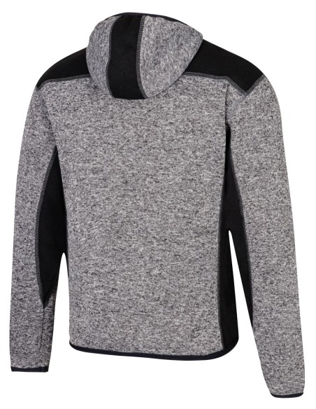 BLUZA DZIANA Z KAPTUREM REDBERG EXPERT STALOWY-CZARNY