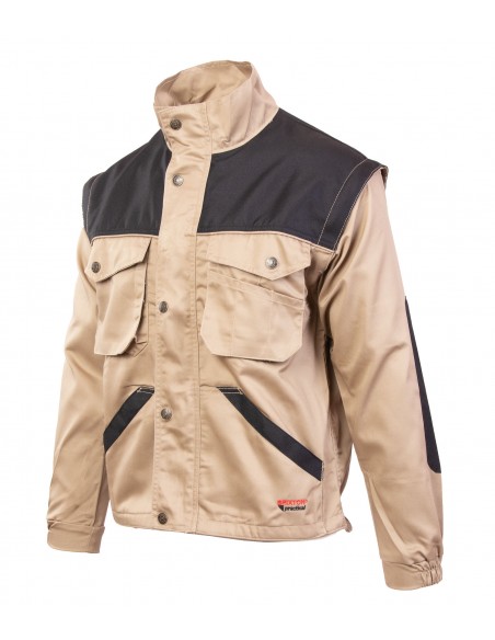 Bluza Brixton Practical Beż 2w1 odpinane rękawy